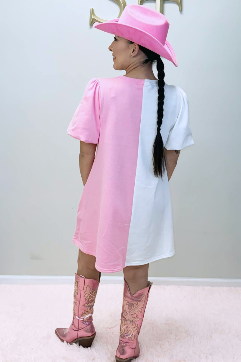 Luv U More Color Block Dress