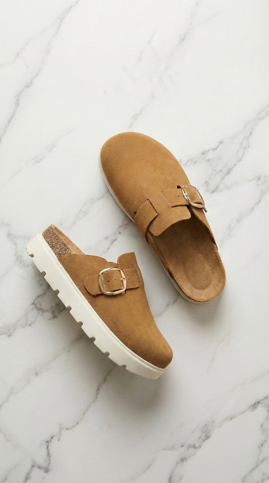 RESTOCK London Clogs - Trendy Comfort (Tan)