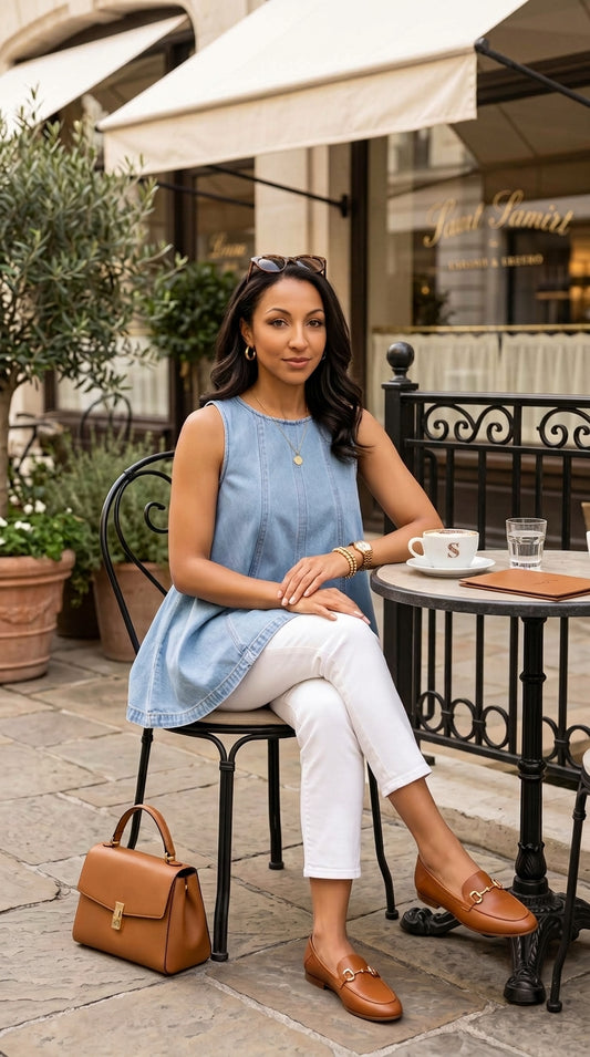 Blue Hour Denim Swing Tank