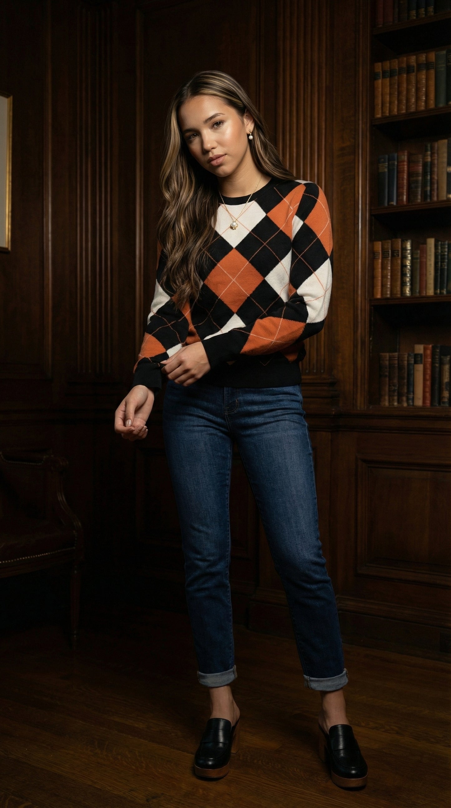 Timeless Trend Argyle Sweater