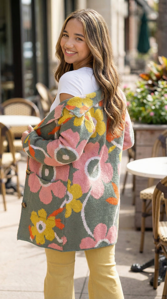Blossom Boho-Inspired Floral Cardigan