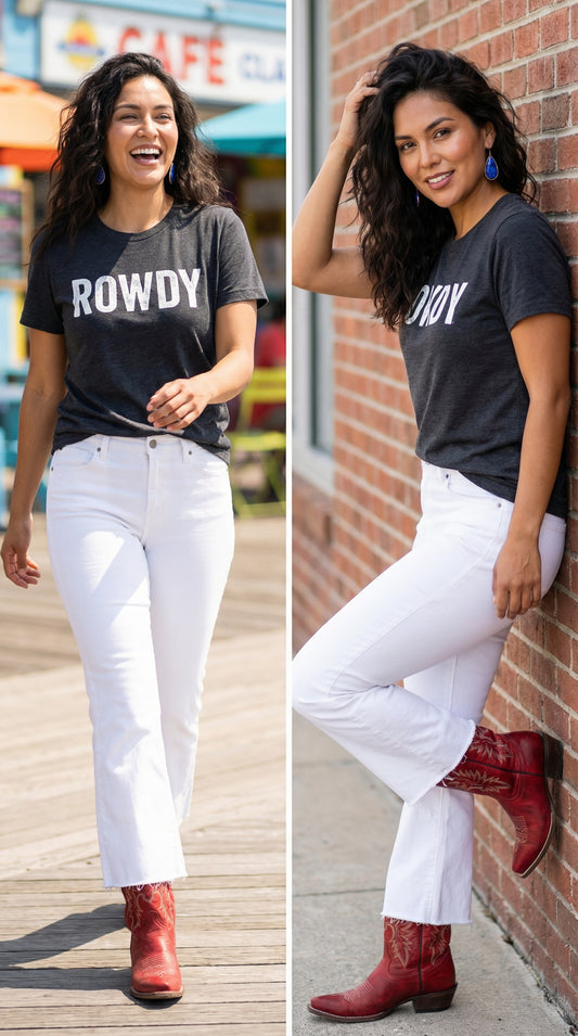 Sweet Caroline High-Rise Ankle Cut Jeans (White)