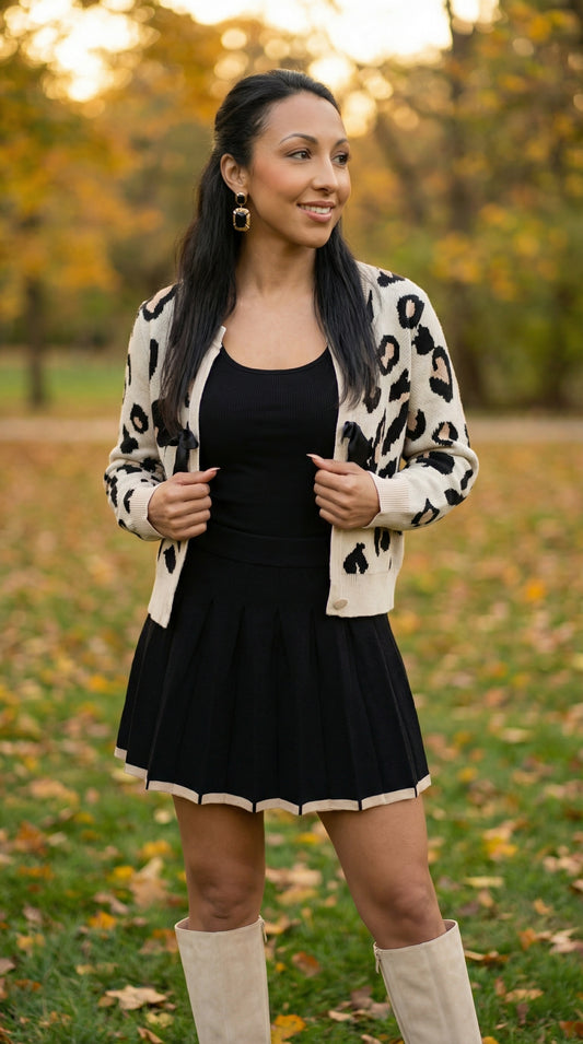 Sophie Pleated Sweater Skirt