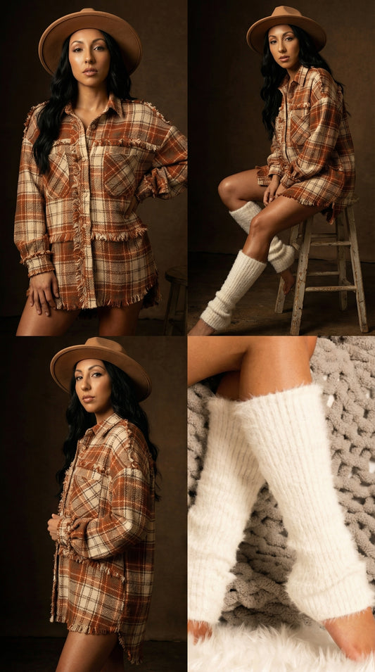 Gabby Frayed Shacket