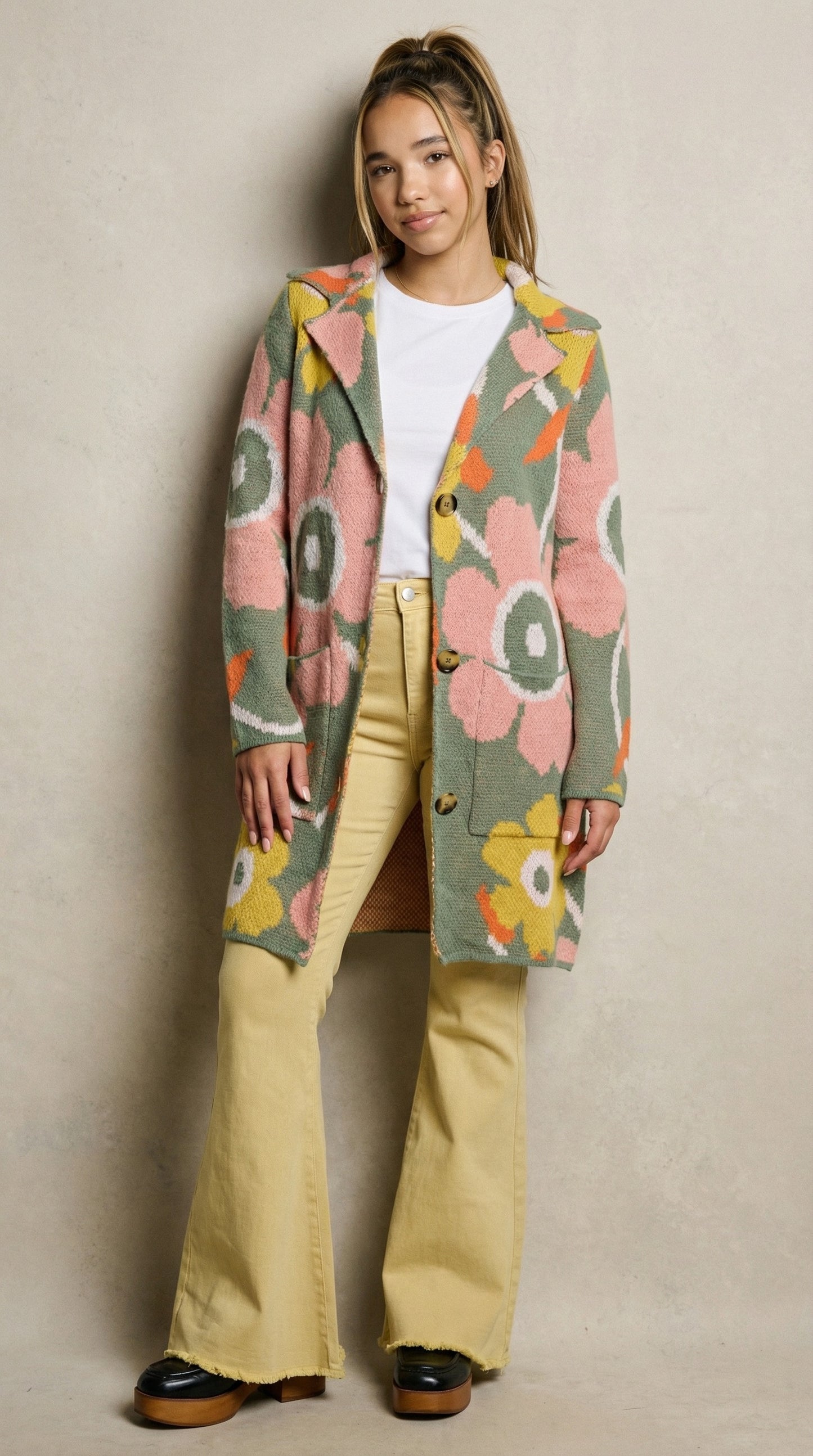 Vintage Washed Bell Bottom Pants
