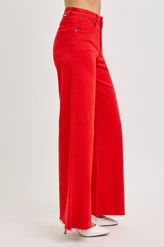 Risen Jeans High Rise Wide Leg Palazzo (Plus)