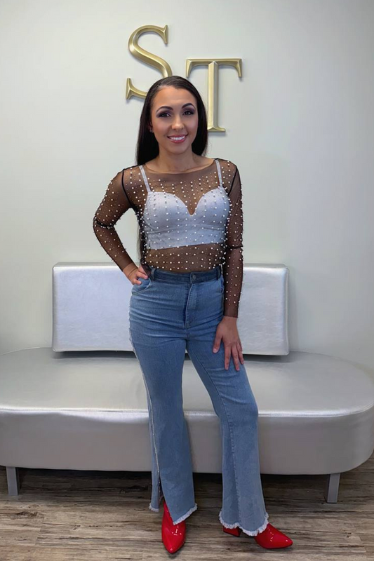 Glam Girl Mesh Top