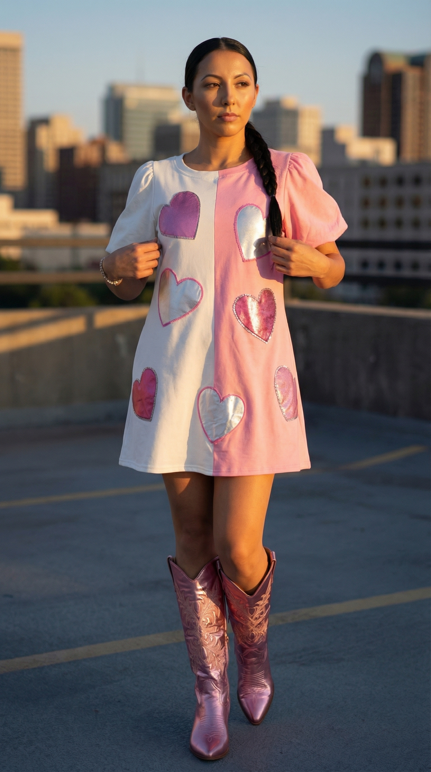 Luv U More Color Block Dress