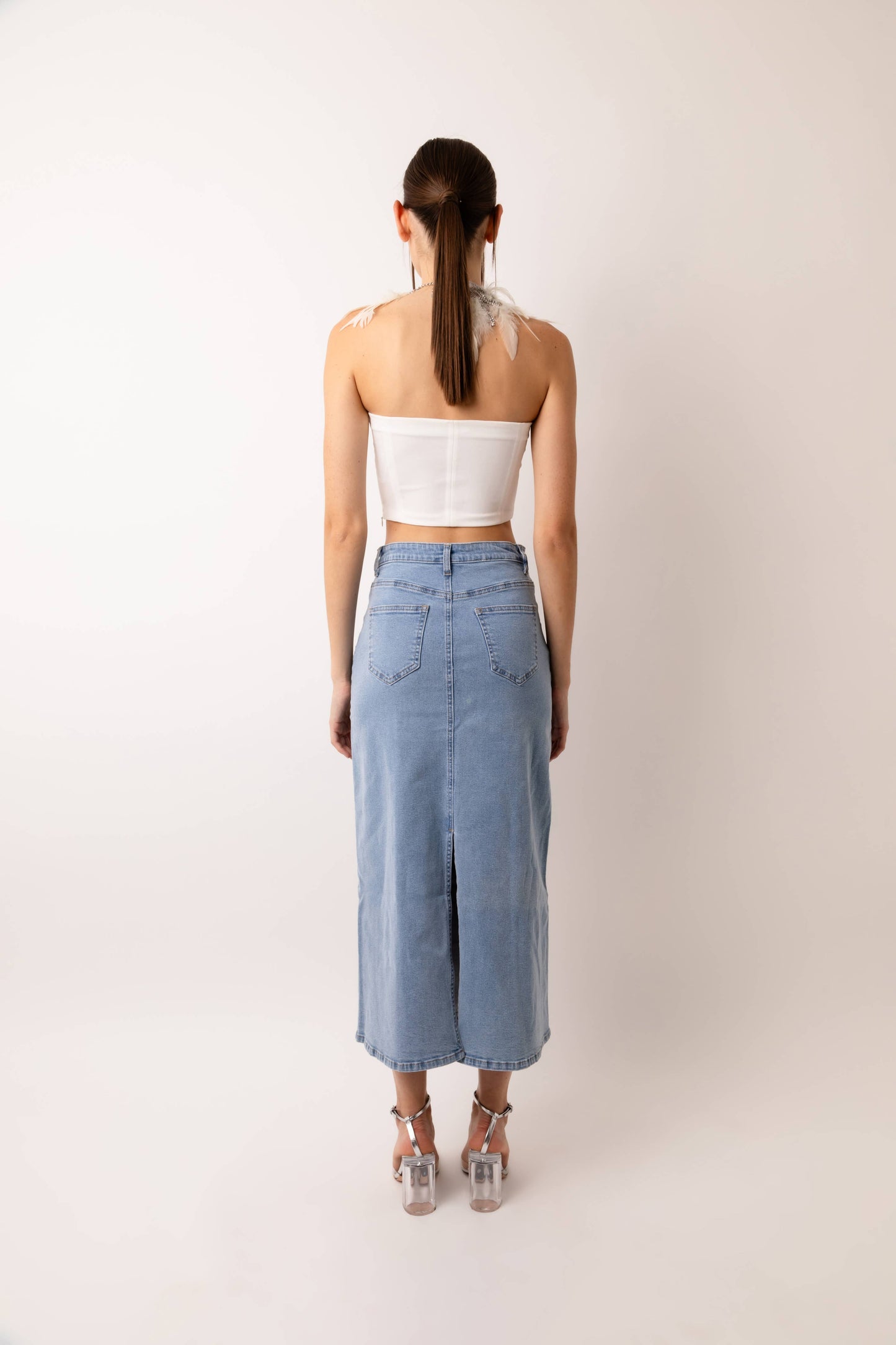 Urban Muse Denim Maxi Skirt