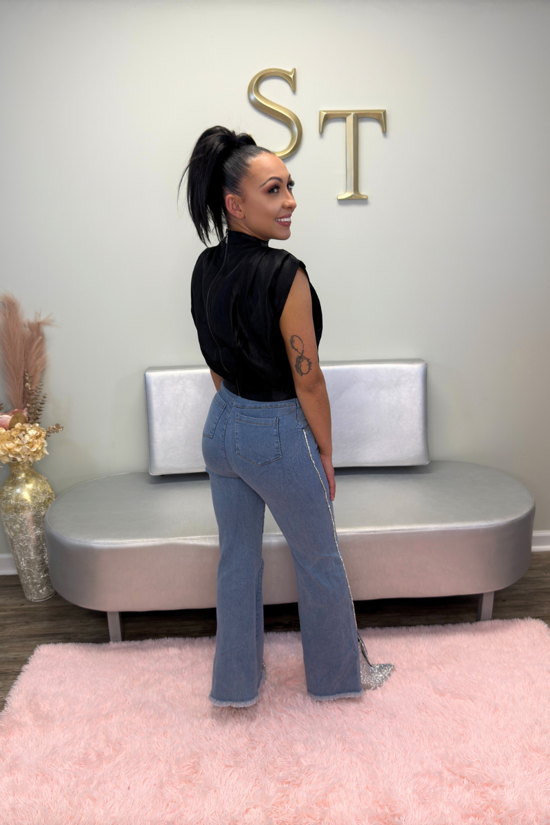 Emilee Exposed  Zipper-Back Top