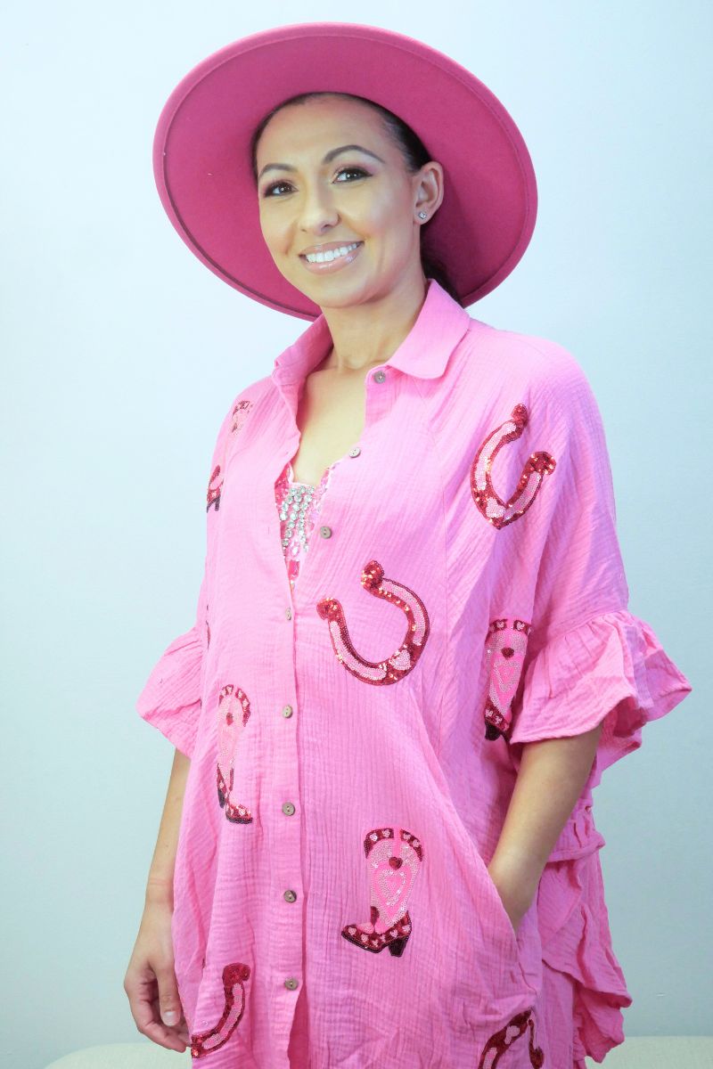 Cowgirl Charm Shirt Dress