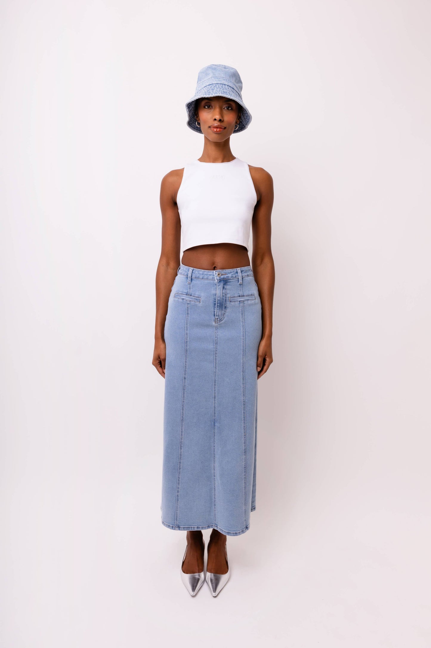 Urban Muse Denim Maxi Skirt