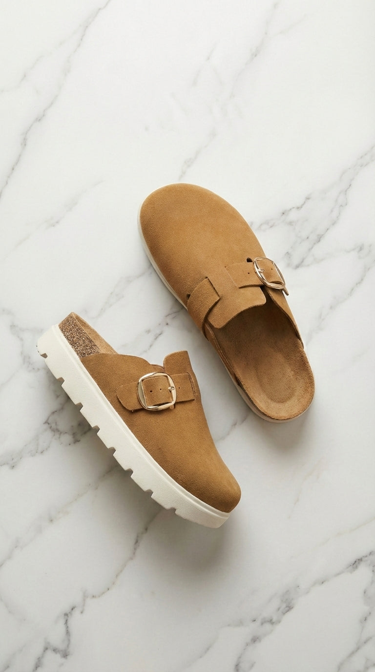 RESTOCK London Clogs - Trendy Comfort (Tan)