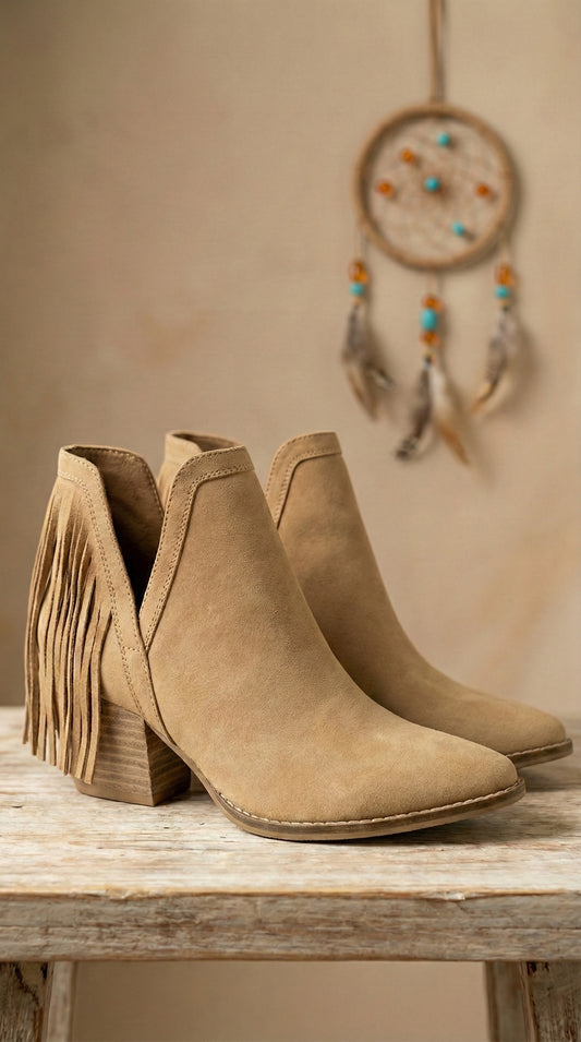 Fringe Flirt Ankle Boots