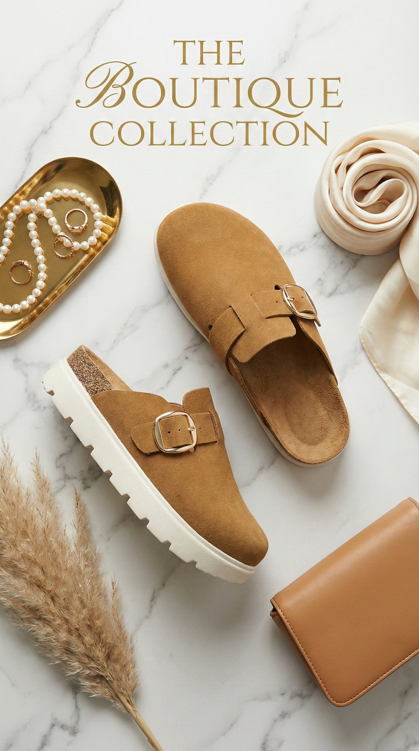 RESTOCK London Clogs - Trendy Comfort (Tan)
