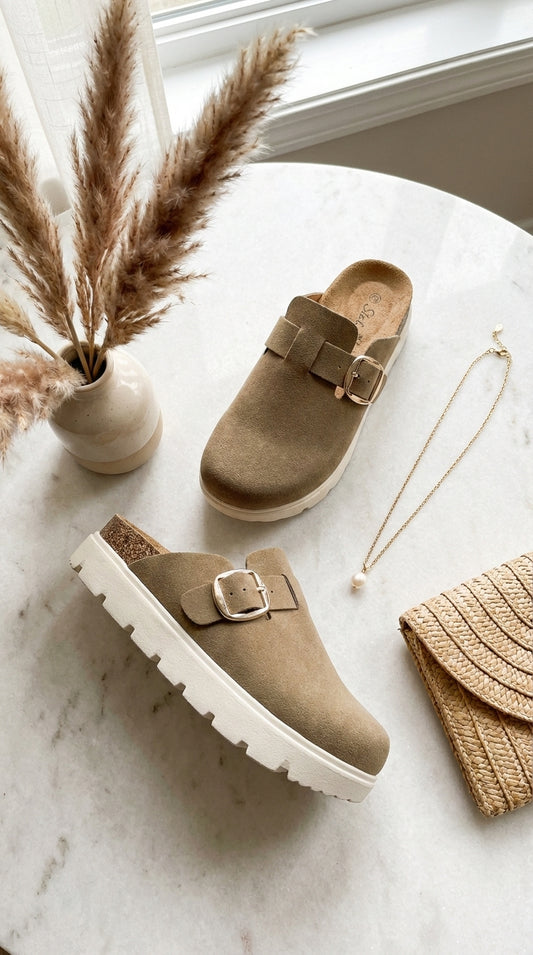 RESTOCK - London Clogs - Trendy Comfort (Taupe)