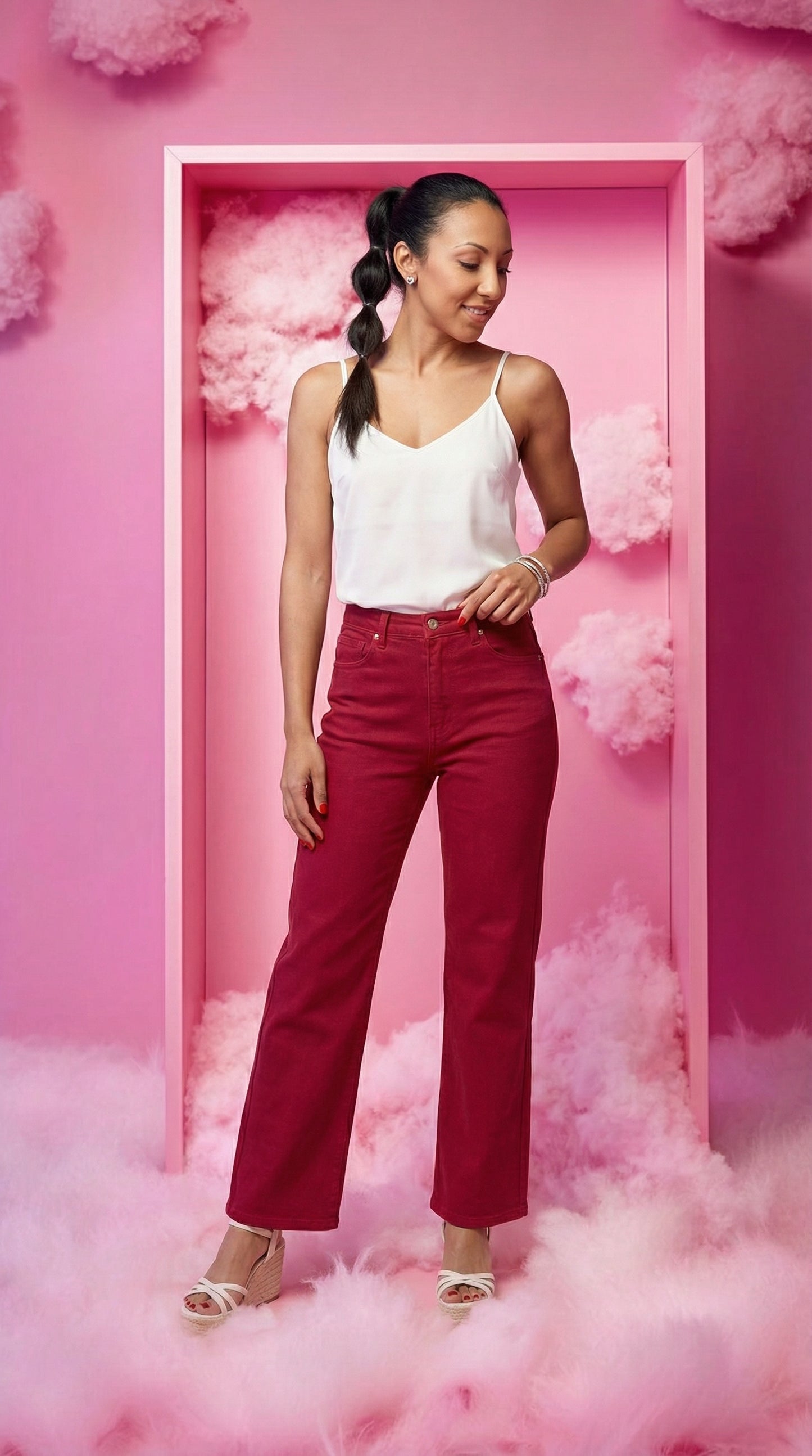 Judy Blue Heart Pocket Jeans (Garment Dyed)