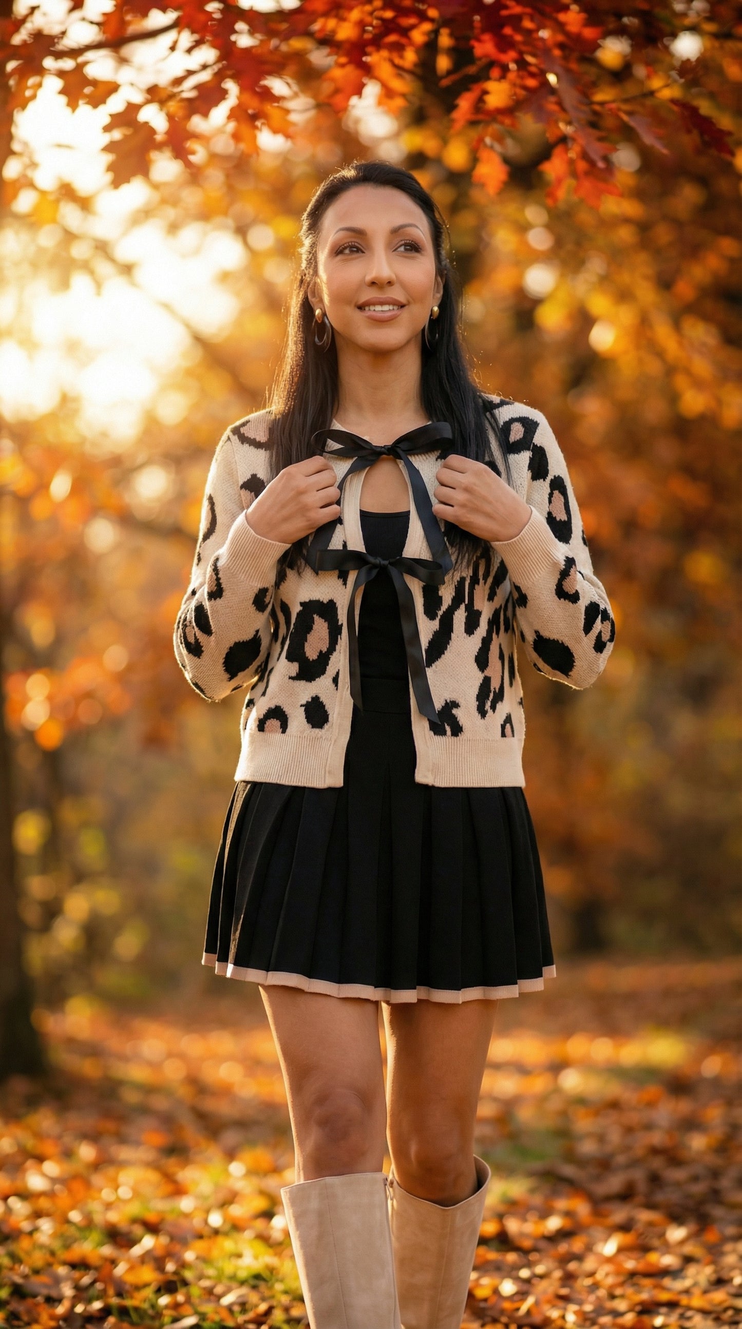 Sophie Pleated Sweater Skirt