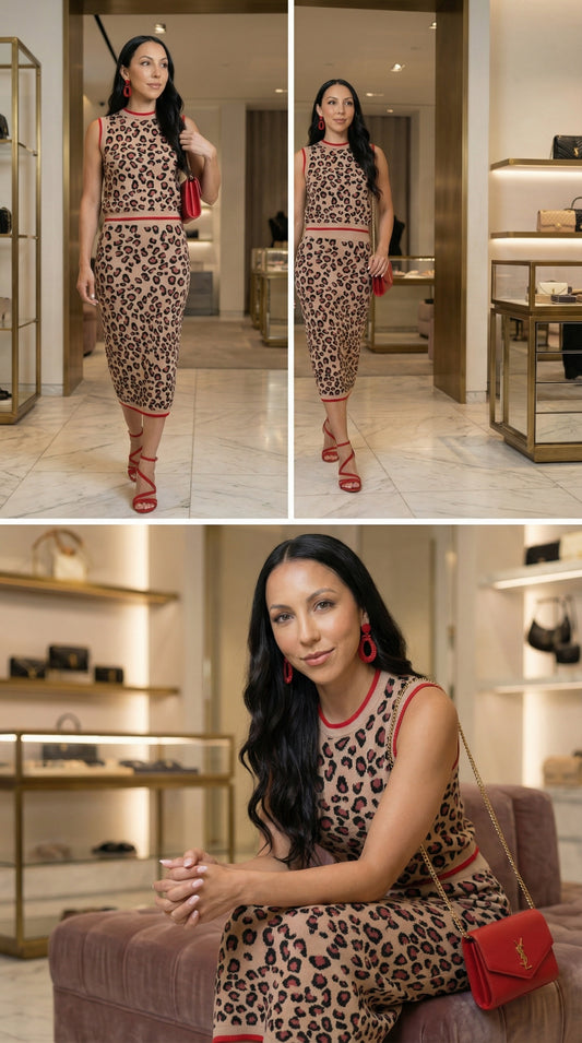 Alexandria Leopard Sweater Set