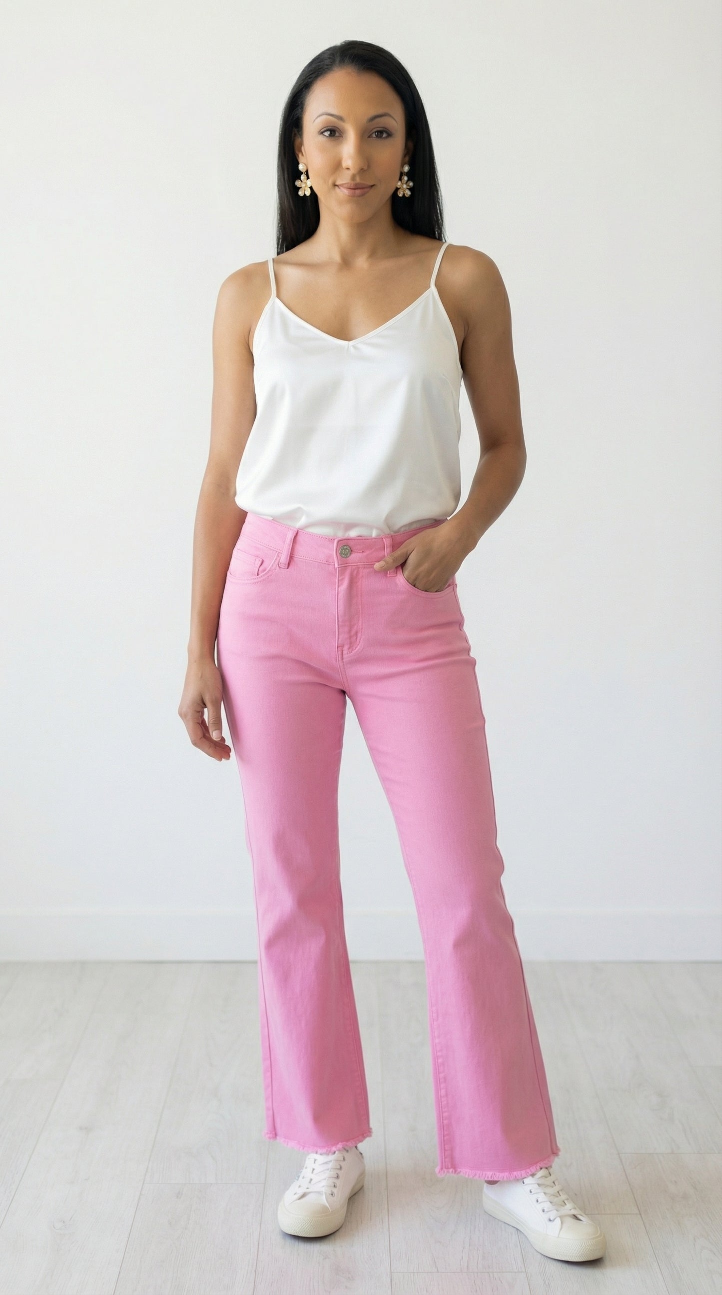 Sexy & Sophisticated Silk Cami (Off White)