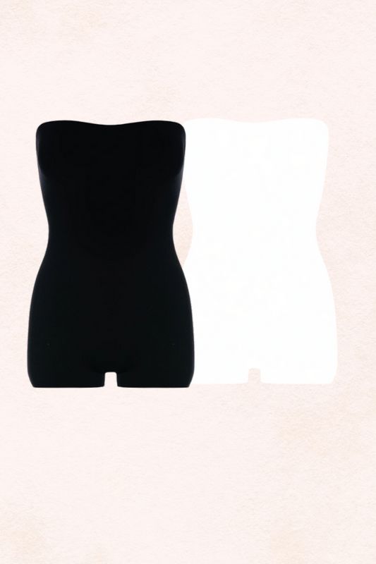 Bodycon Tube Romper (Available in Black or White)