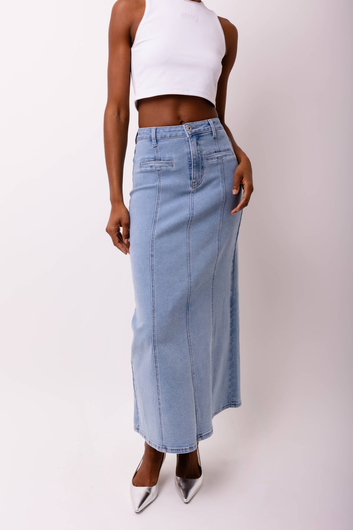 Urban Muse Denim Maxi Skirt