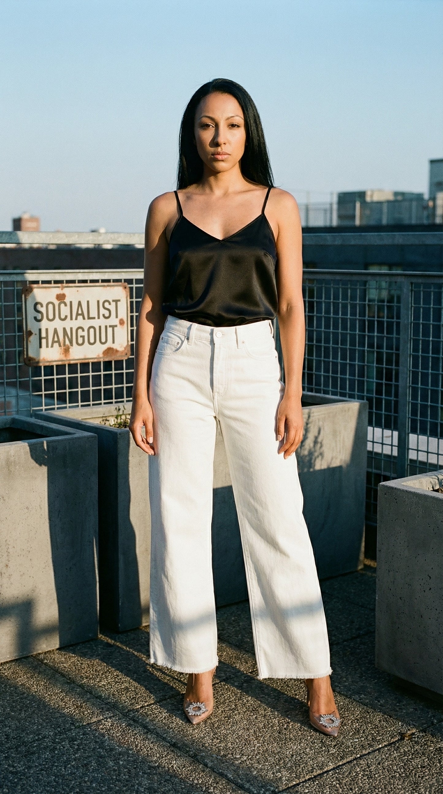 Sexy & Sophisticated Silk Cami (Black)