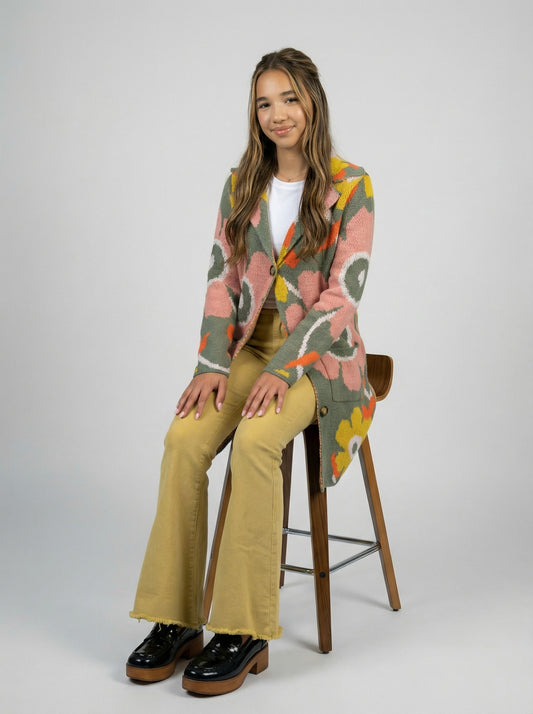 Vintage Washed Bell Bottom Pants